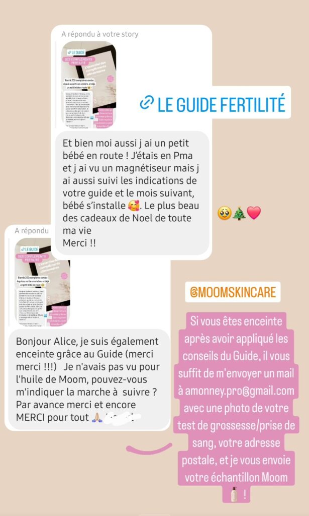 témoignage grossesse guide fertilité