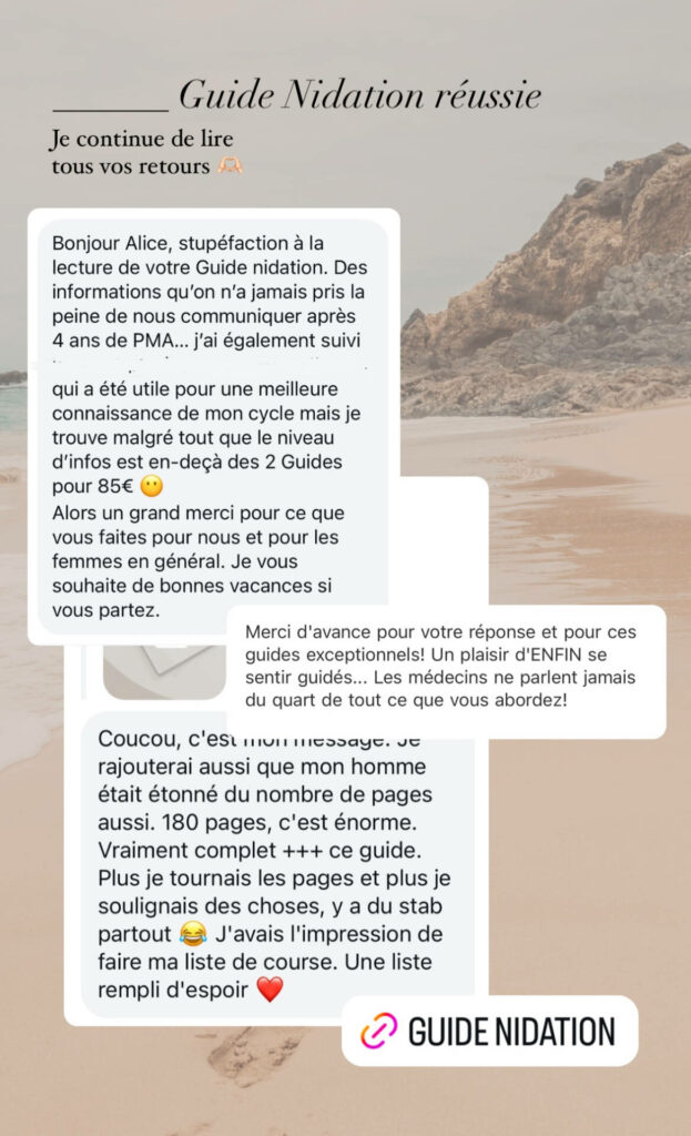 GUIDE II : Nidation réussie